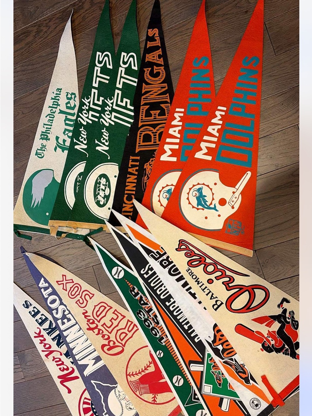 NFL and MLB Pennants